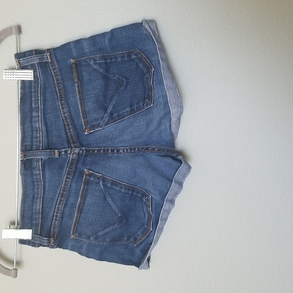 Hudson Asha cuffed Festival Indie Grunge Flirty Beachy Mid Rise shorts size 24 - Picture 7 of 11